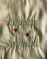 Golden Square Personalised infinity Karwachauth thali cover