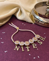 Personalised Name Band with hanging initials